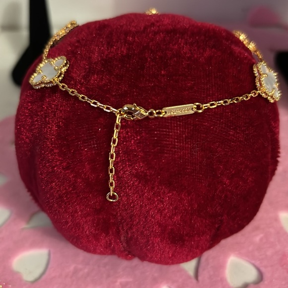 Tobillera 18 k gold plated de flor - Picture 2 of 4